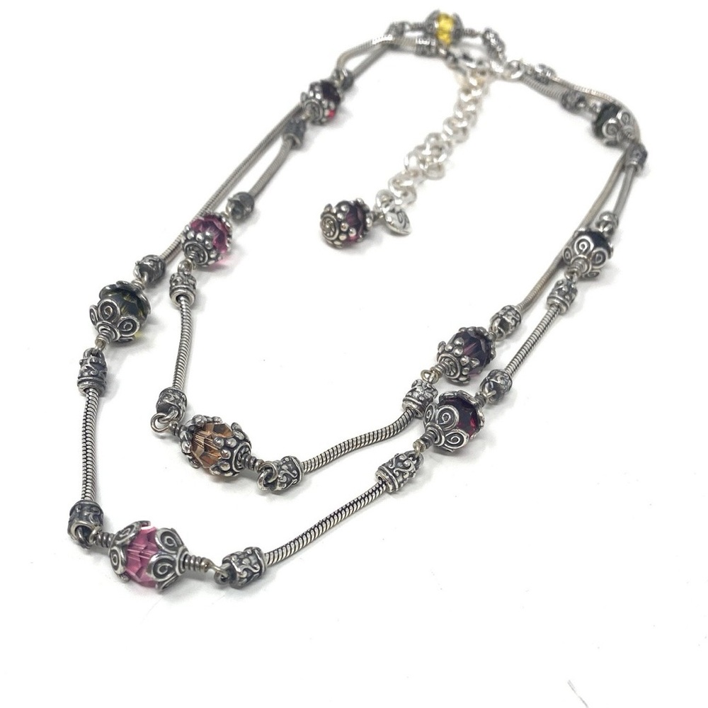 Brighton glass mountain colorful necklace